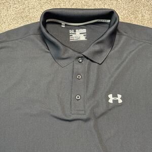 Under Armour Heat Gear Polo Shirt 2XL Black